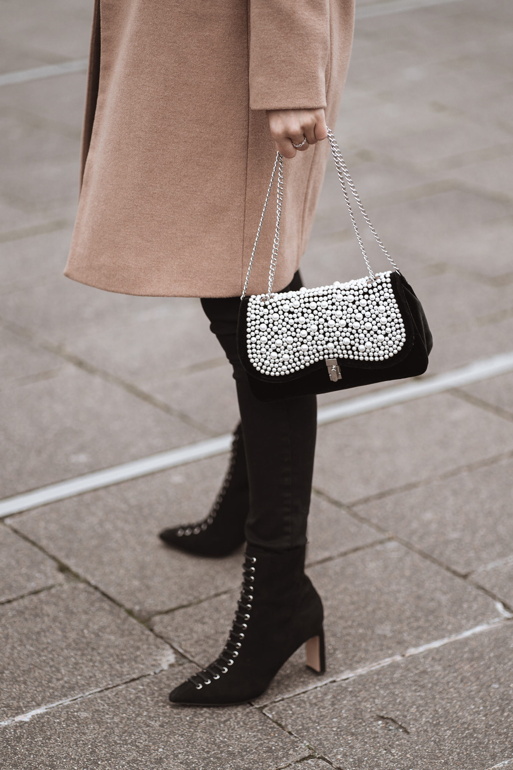 handtasche mit perlen zara outfit fashion blogger sunnyinga