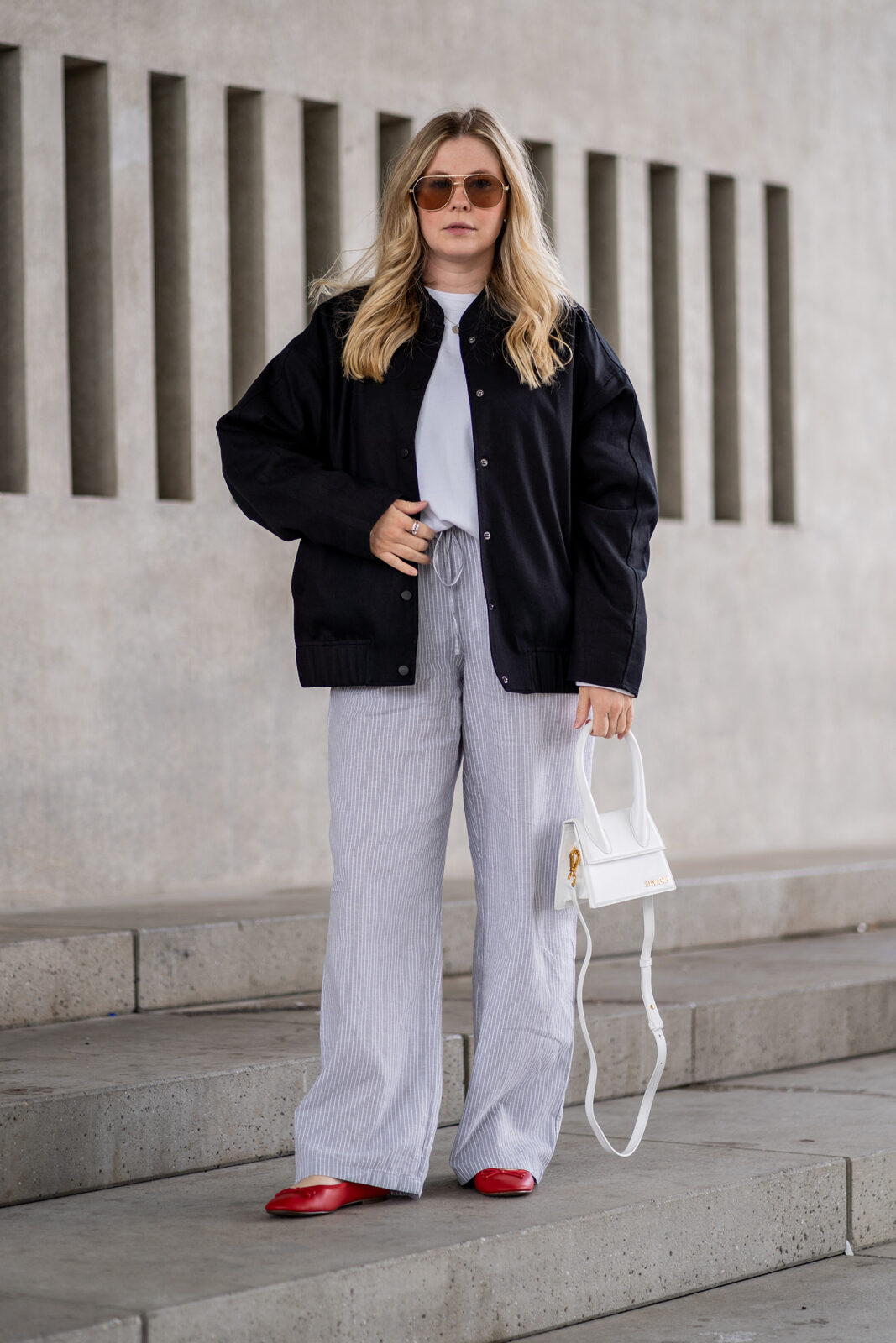 influencer düseldorf fashion inga brauer rote ballerinas outfit sommer