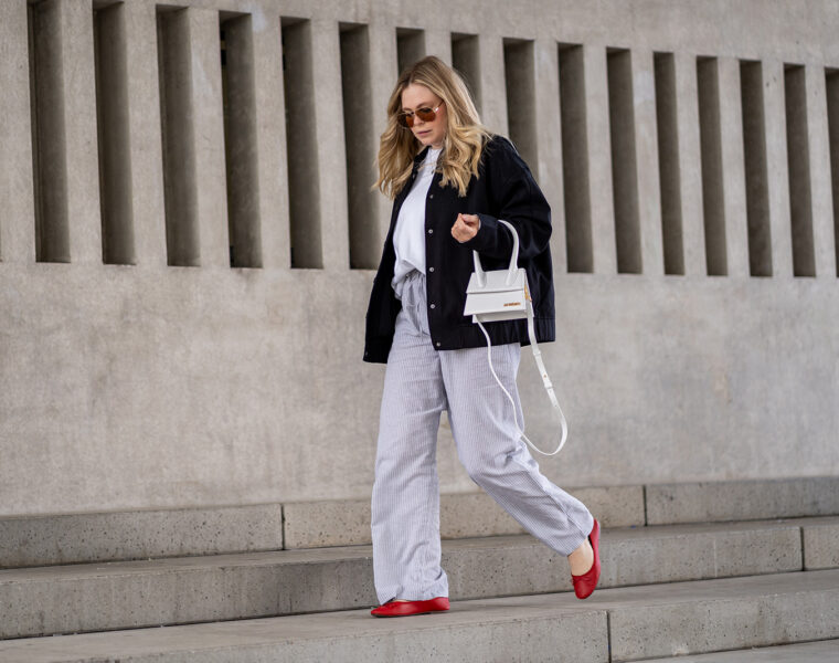 rote ballerinas outfit fashion influencer inga brauer