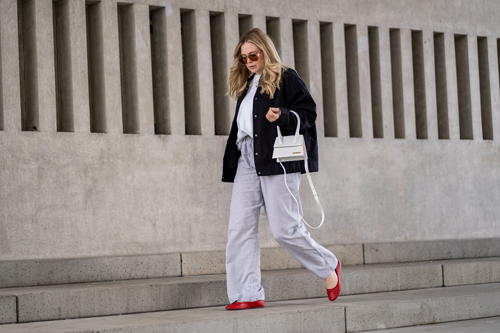 rote ballerinas outfit fashion influencer inga brauer