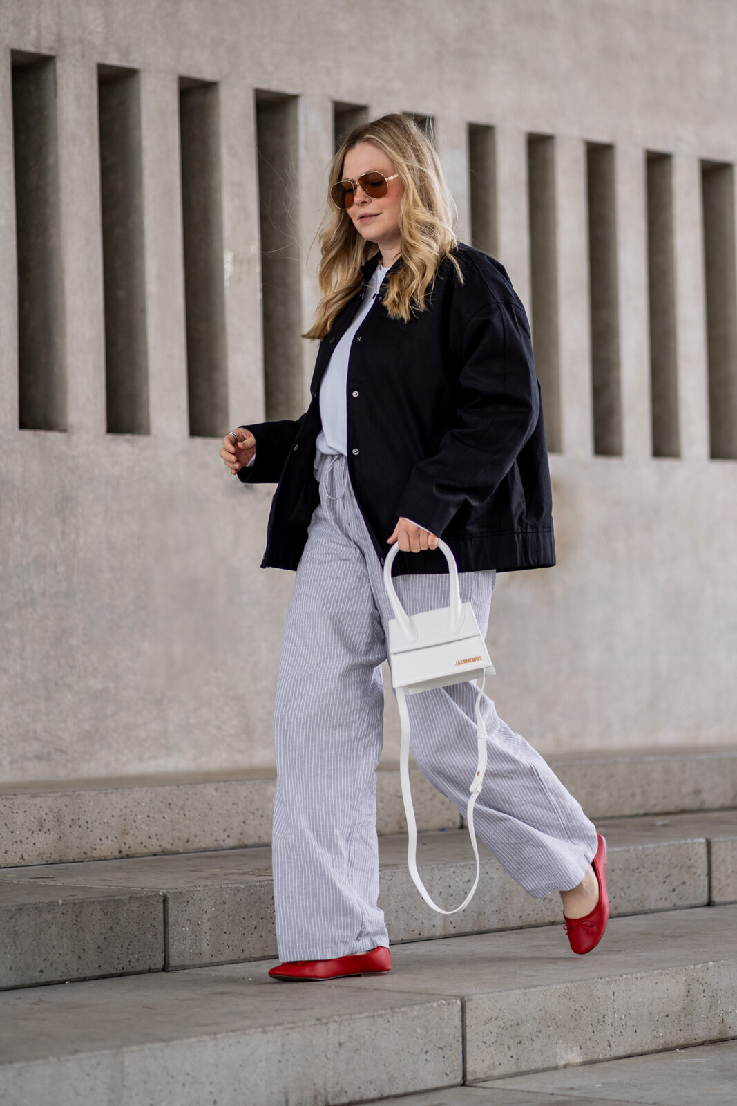 sunnyinga outfit rote ballerinas sommer