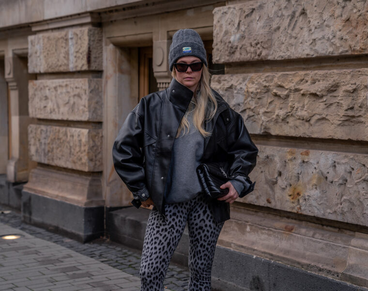 outfit oversize lederjacke stylen streetstyle fashion influencer sunnyinga