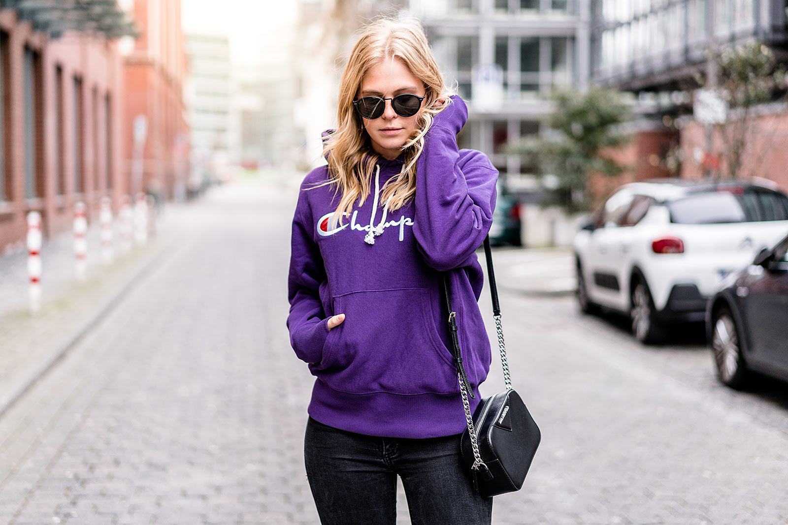 champion sweater lila outfit fashion blog sunnyinga