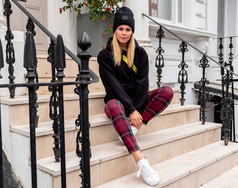 karierte hose outfit fashion blogger london notting hill sunnyinga