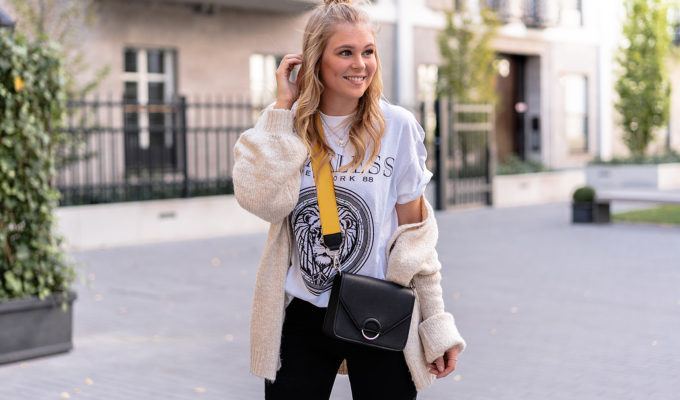 oversized cardigan outfit fashion blogger düsseldorf sunnyinga